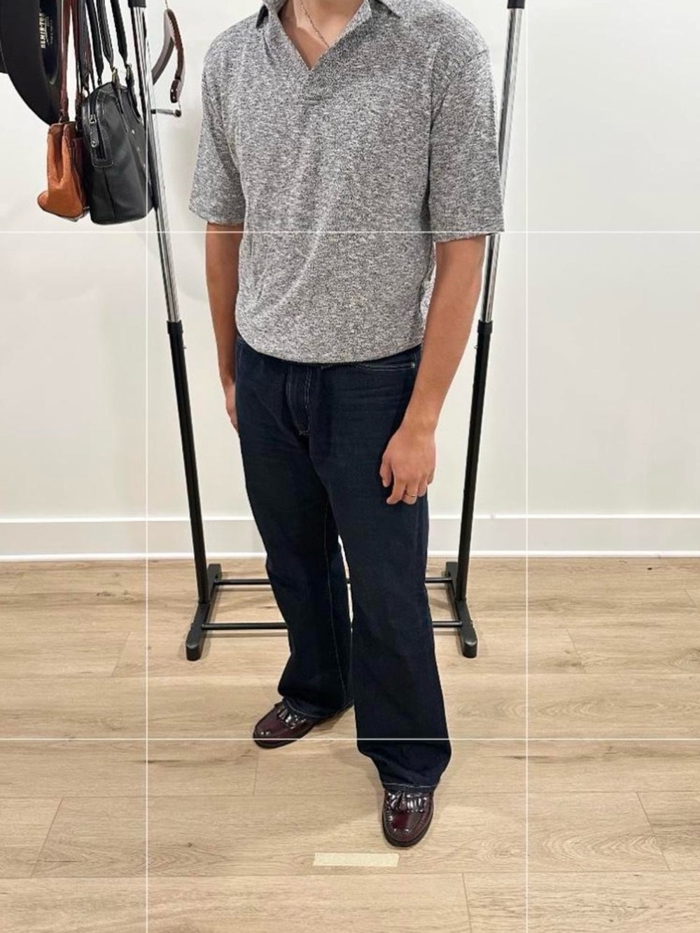 ASOS Grey Short-Sleeve Polo Shirt